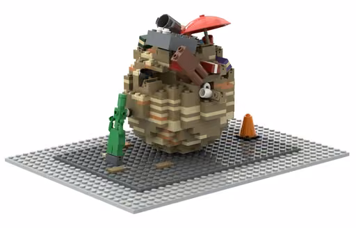 Claude Opus 5's build: Household-object ball